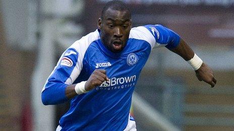 St Johnstone striker Gregory Tade