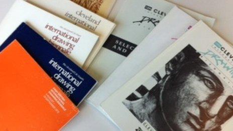 Catalogues from Cleveland International Drawing Biennale
