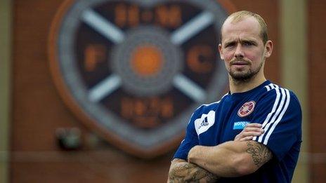 Hearts full-back Jamie Hamill