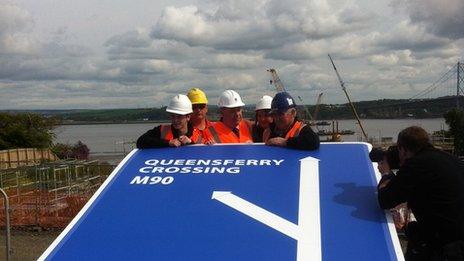 Bridge naming ceremony