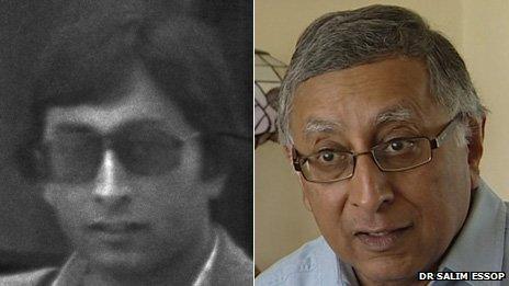 Dr Salim Essop in the early 1980s and in June 2013