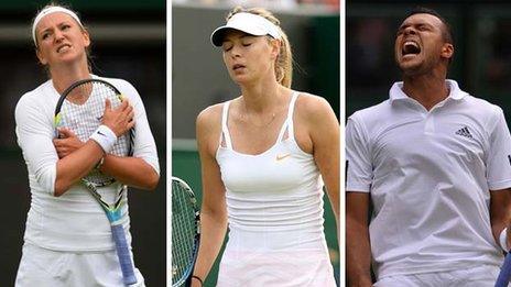 Victoria Azarenka, Maria Sharapova, Jo-Wilfried Tsonga