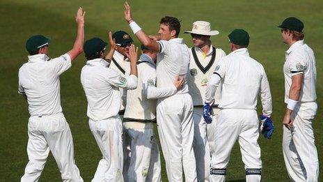 Australia players celebrate