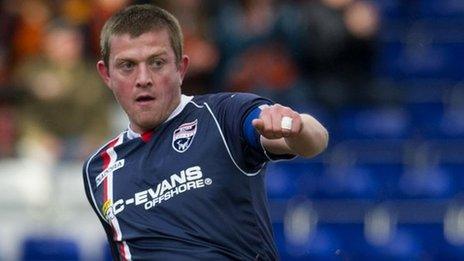 Ross County midfielder Richard Brittain