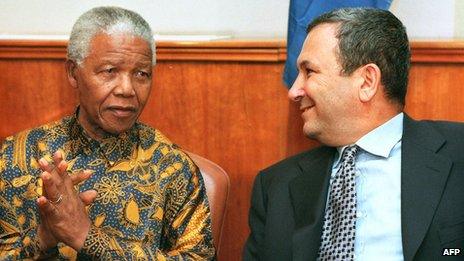 Mandela and Ehud Barak (Oct 1999)