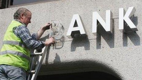 Bank sign