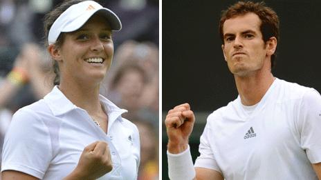 Laura Robson and Andy Murray