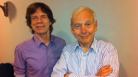 Mick Jagger and John Humphrys