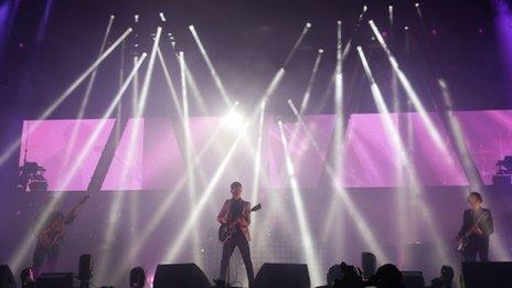 Arctic Monkeys at Glastonbury in 2013