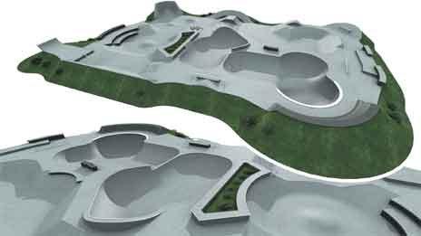 Plan for the Haverfordwest skatepark