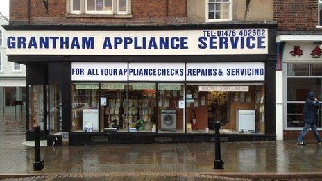 Grantham Appliances before the facelift