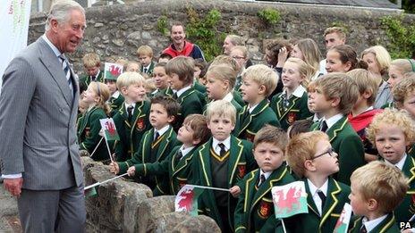 Prince Charles in Llandovery