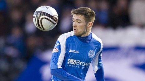 St Johnstone midfielder Gwion Edwards