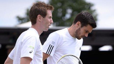 Jonathan Marray (left) and Colin Fleming