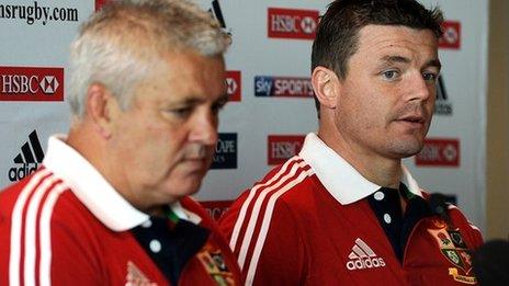 Warren Gatland and Brian O'Driscoll