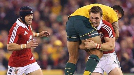 Wales internationals Leigh Halfpenny and George North