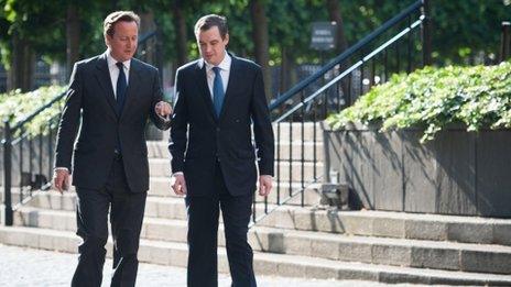 David Cameron and James Wharton