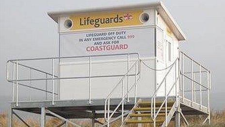 Berrow Beach RNLI hut