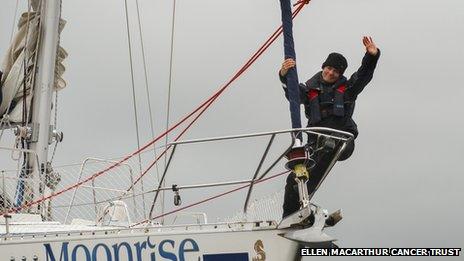 Dame Ellen McArthur at Largs