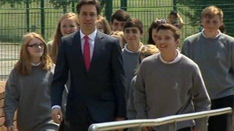 Ed Miliband at Blatchington Mill School