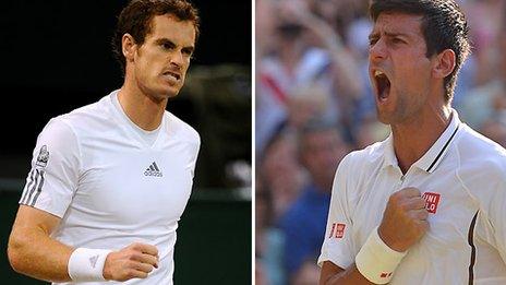 Andy Murray (left) and Novak Djokovic