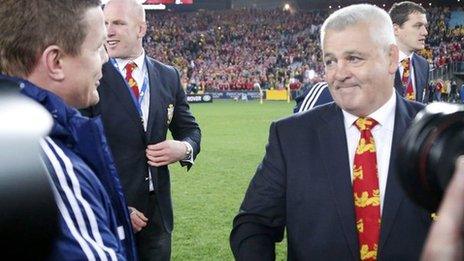 Warren Gatland and Brian O'Driscoll