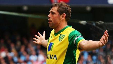 Grant Holt in action for Norwich