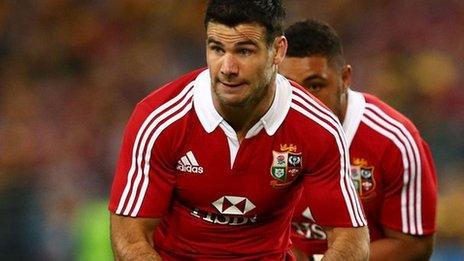 Mike Phillips in action for the Lions against Australia in the third Test match in Sydney