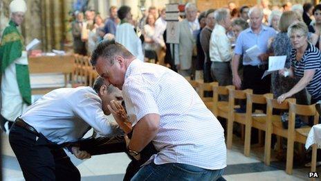 Man is restrained at York Minster