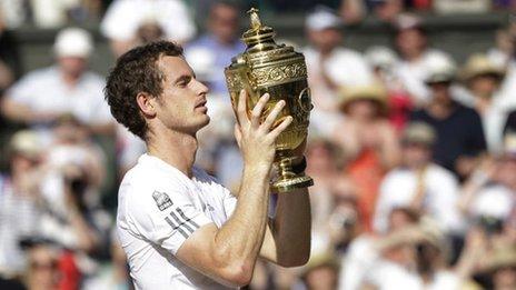 Wimbledon champion Andy Murray