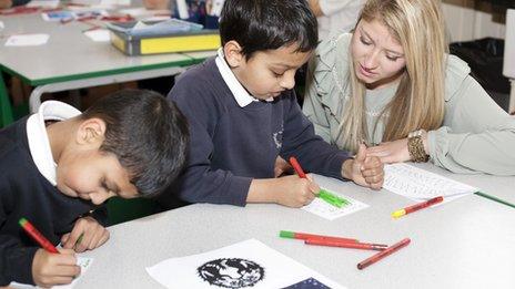 Teach First teachers in a primary school