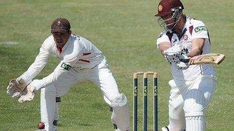 Cameron White batting for Northants