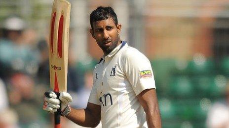 Varun Chopra reaches his century