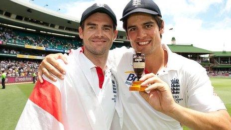 James Anderson and Alastair Cook