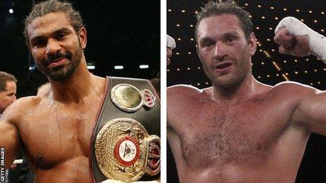 David Haye and Tyson Fury