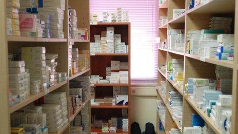 The clinic's storeroom