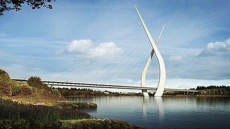 Artist's impression of the New Wear Crossing. Photo: Sunderland City Council