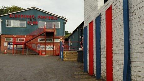 Aldershot Town's EBB Stadium