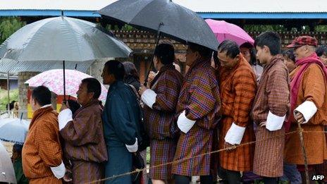 Voters in Bhutan (May 2013)