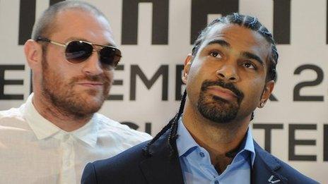 Tyson Fury and David Haye