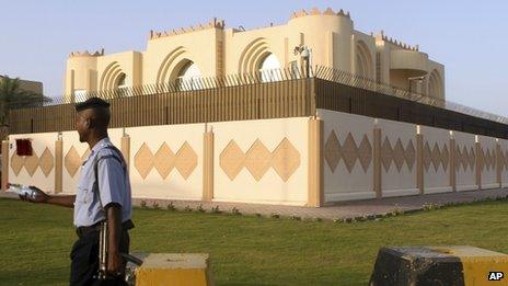 The Taliban office in Doha (June 2013)