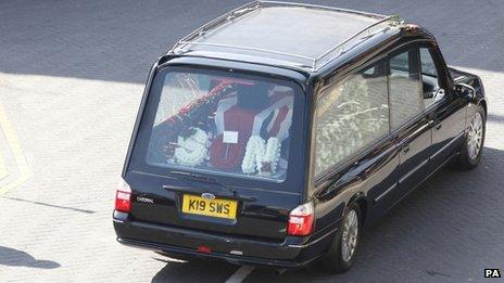 Lee Rigby funeral car