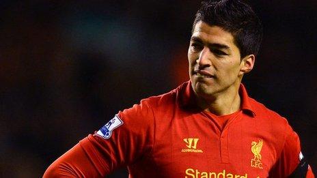 Liverpool striker Luis Suarez