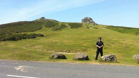 Policeman at Haytor