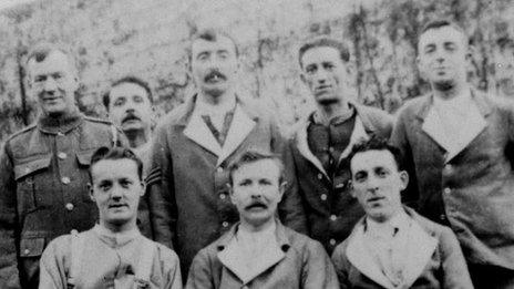 Soldiers who were at the hospital at St Fagans