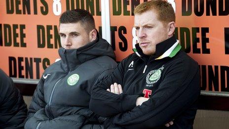 Gary Hooper and Neil Lennon