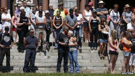 Vigil in Lac-Megantic, Canada (13 July 2013)