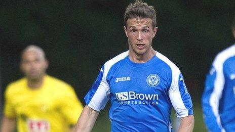 St Johnstone midfielder Chris Millar