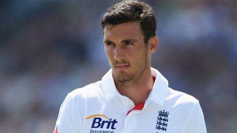 England bowler Steven Finn