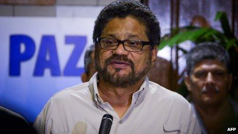 Farc chief negotiator Ivan Marquez, 1 July 13